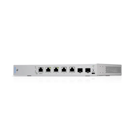 Šakotuvas UBIQUITI US-XG-6POE Ubiquiti US-XG-6POE 10GbE 6 prievadų (4x RJ45, 2xSFP+) komutatorius su 802.3bt PoE++