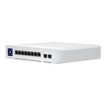 UBIQUITI USW-ENTERPRISE-8-POE UNIFI SWITCH 8x 2.5GB/S RJ45 POE+ 2x 10GB/S SFP+ TOUHSEKRANAS IŠ VISO 120W