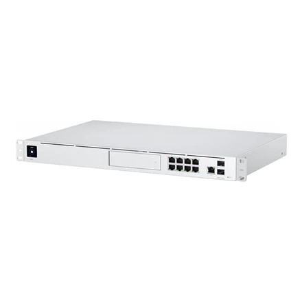 Šakotuvas UBIQUITI UDM-PRO UNIFI DREAM MACHINE 8 PORT SWITCH DAUGIŲ PROGRAMŲ SISTEMA SU 3,5 HDD IŠPLĖTIMU DUAL WAN 10G SFP+ IR 1G RJ45