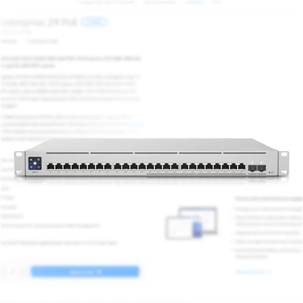 Ubiquiti | Switch Enterprise 24 PoE | USW-Enterprise-24-PoE | Tvarkoma L3 | Montuojamas ant stovo | Gigabit Ethernet (vario) jungtys kiekis 12x10/100/1000 Mbps + 12x100/1000/2500 Mbps | SFP jungtys kiekis 0 | SFP+ jungtys kiekis 2 | PoE+ jungtys kiekis 24 | Maitinimo tipas AC/DC, Vidinis, 550W