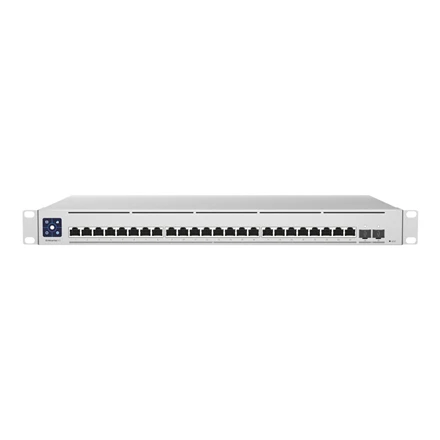 Ubiquiti | Unifi komutatorius | USW-EnterpriseXG-24 | Valdomas L3 | Montuojamas į lentyną | Gigabito Ethernet (varinis) jungčių kiekis: 24 | SFP+ jungčių kiekis: 2x 25G SFP | Maitinimo šaltinio tipas: vidinis