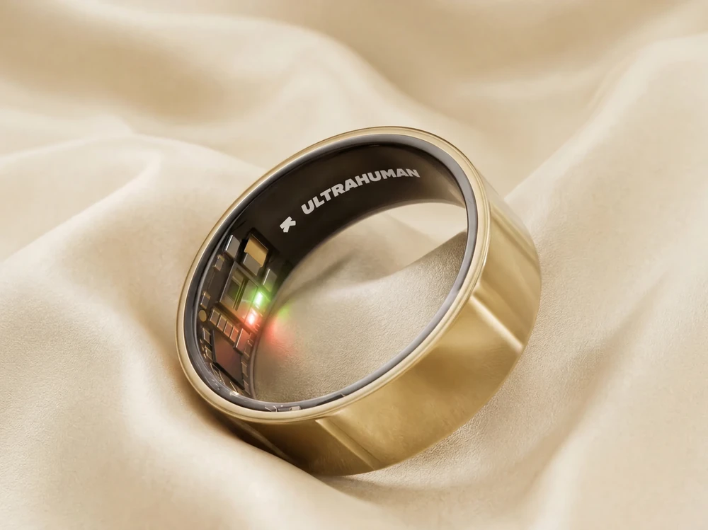Ultrahuman Ring Air Išmanusis žiedas, Aukso spalvos, 8 dydžio