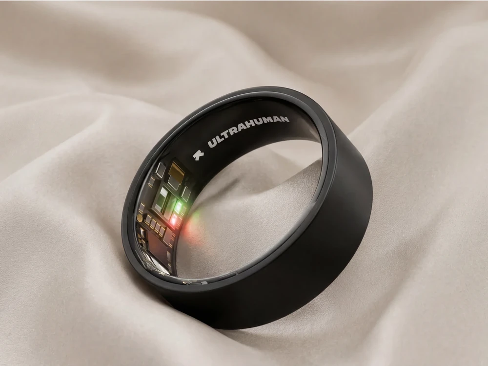 Ultrahuman Ring Air išmanusis žiedas, matinės pilkos spalvos, 10 dydžio