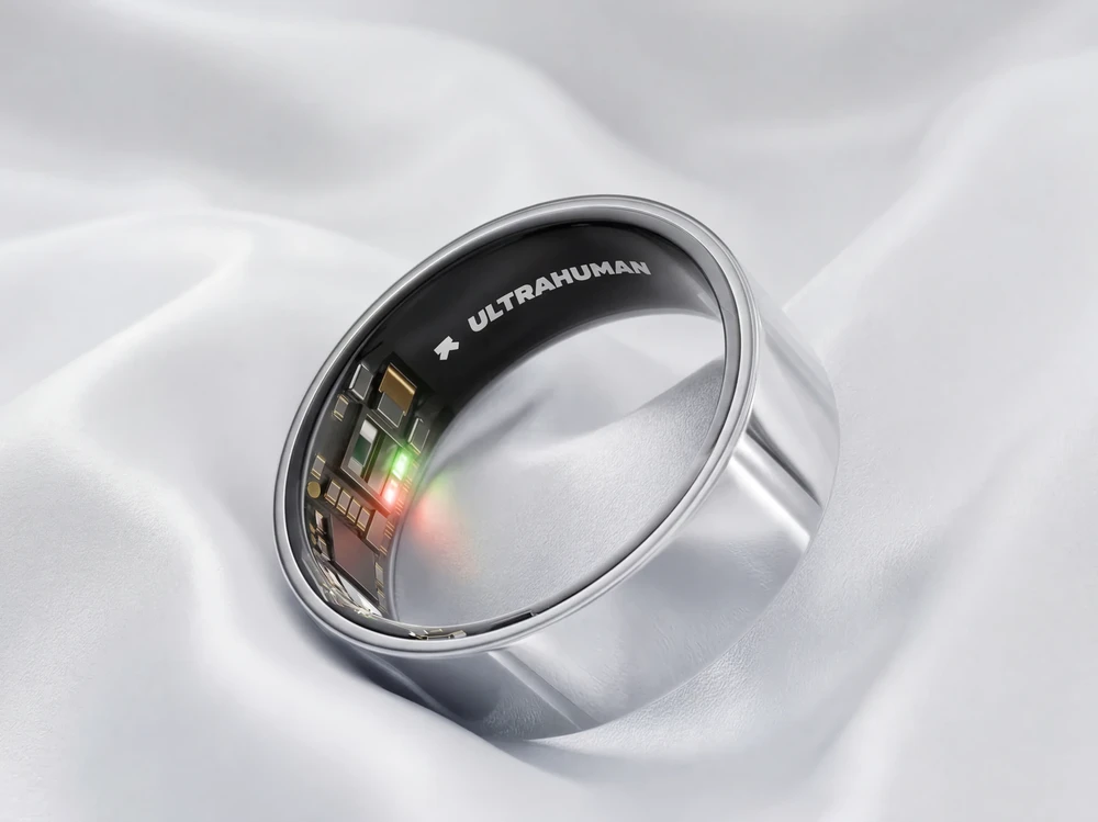 Ultrahuman Ring Air Išmanusis žiedas, Sidabrinės spalvos, 12 dydžio