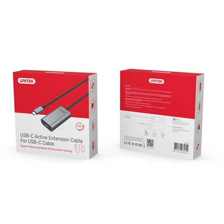 UNITEK U305A Unitek Cable USB-C 3.1 Active Extension 5m M/F U305A