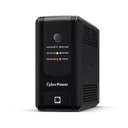 CYBERPOWER UT850EG Line-Interactive 850VA LED AVR USB HID suderinama Output 3 Schuko juodas