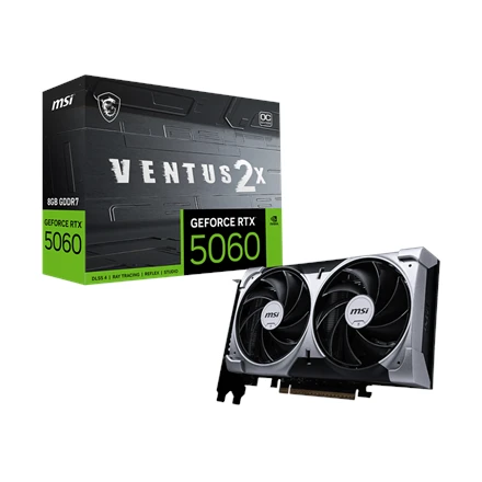 Vaizdo plokštė MSI GeForce RTX 5060 8G VENTUS 2X OC NVIDIA 8 GB GDDR7