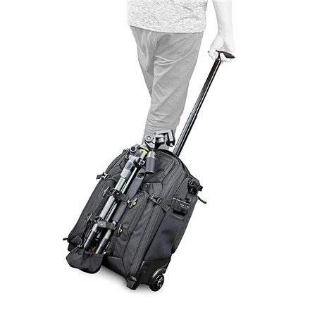 Vanguard Alta Fly 49T Vežimėlis (Riedantis dėklas), Vidiniai matmenys (P x P x A) 310 x 160 x 420 mm, Juodas, Uždangalas nuo lietaus