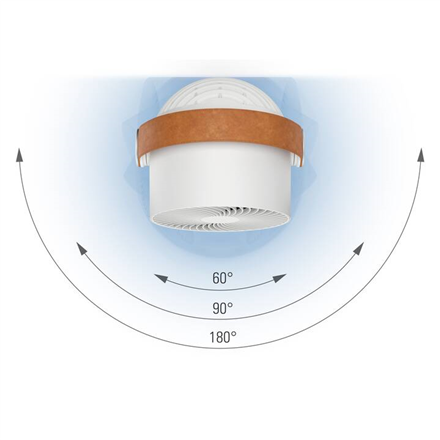Ventiliatorius Stadler form Fan Leo Table Fan, Timer, Greičių skaičius 4, 18 W, Oscillation, Baltas