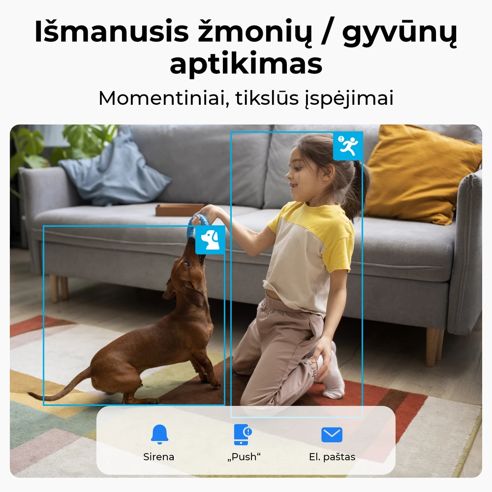 Vidinė apsaugos kamera Reolink E Series E340, baltos spalvos