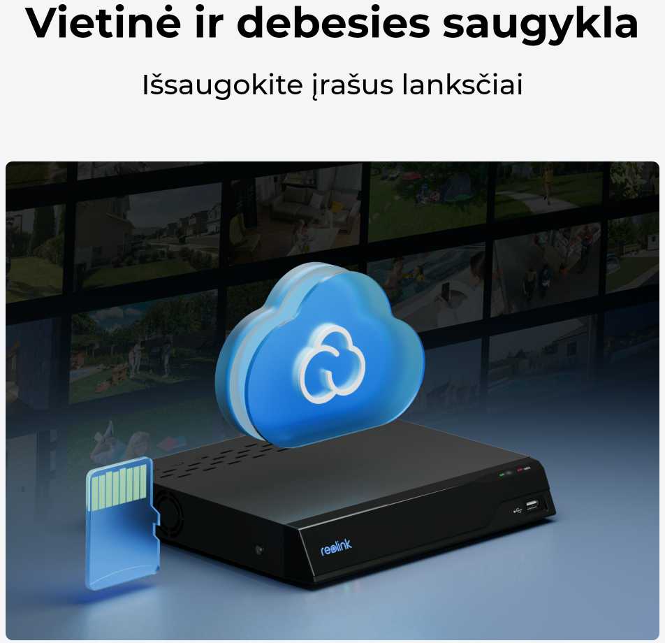 Vidinė apsaugos kamera Reolink E Series E320, baltos spalvos