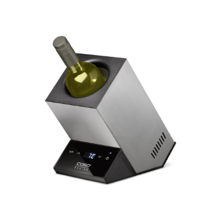Vieno butelio vyno šaldytuvas Caso WineCase One, Pilkos spalvos