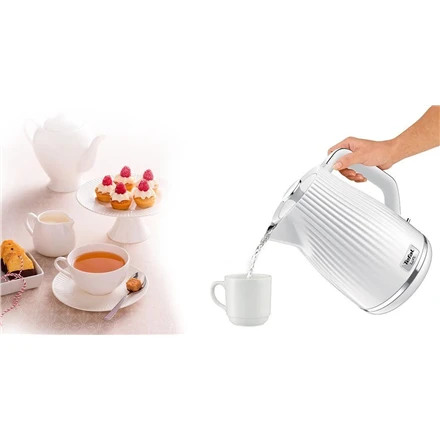 Elektrinis virdulys Tefal Loft White KO2510, 2400 W, 1.7l, baltos spalvos