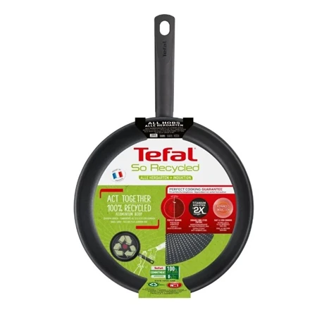 TEFAL keptuvė | G2710653 Taigi perdirbta | Kepimas | Skersmuo 28 cm | Tinka indukcinei kaitlentei | Fiksuota rankena | Juodas