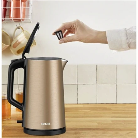 TEFAL | Virdulys | KI583C10 | Elektrinis | 2000 W | 1,5 l | Nerūdijantis plienas | 360° sukamasis pagrindas | Auksas