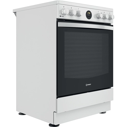Viryklė INDESIT | Cooker | IS67V8CHW/E | Hob type Vitroceramic | Oven type Electric | Baltas | Plotis 60 cm | Grilling | Gylis 60 cm | 69 L