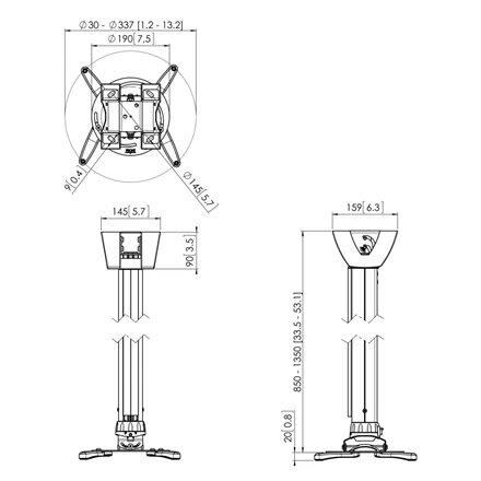 VOGEL'S PPC-1585 Laikiklis projektorius (b)