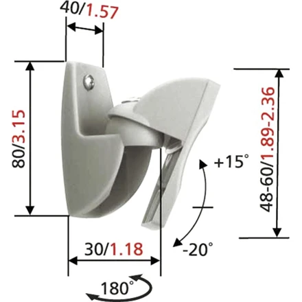 Laikiklis VOGEL'S VLB-500 Laikiklių komplektas juodi