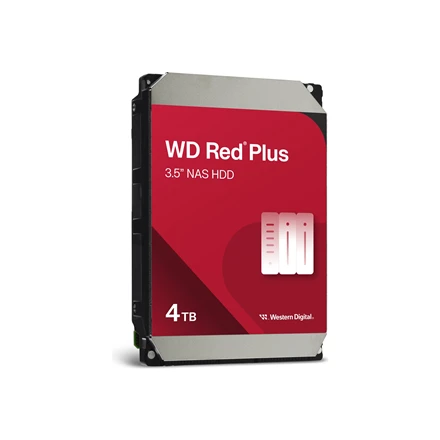 Sandisk WD Raudona Plus 4TB SATA 6Gb/s 3.5 colio 258MB talpyklos vidinis HDD diskas, didmeninis