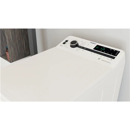 Whirlpool Skalbimo mašina | TDLRB 6251BS EU | Energy efficiency class B | Top loading | Skalbimo talpa 6kg | 1200 RPM | Gylis 60 cm | Plotis 40 cm | LED | Baltas