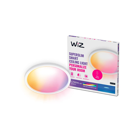 Lubinis šviestuvas WiZ Smart WiFi SuperSlim Ceiling 545mm, Baltas | 32 W | 2200-6500 K (RGB)