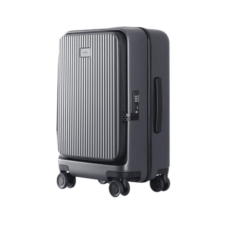 Kelioninis lagaminas Xiaomi Front Opening Luggage 20" (Aukštis: 56.5 cm x Plotis: 36.6 cm x Gylis: 24.2 cm), Juodos spalvos