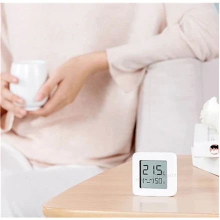 Jutiklis Xiaomi Mi Temperature and Humidity Monitor 2, baltas