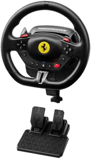 Žaidimų vairo rinkinys Thrustmaster Racing Wheel | T98-P Ferrari 296 GTB (vairo rinkinys + pedalų rinkinys) PS4 / PS5 / PC