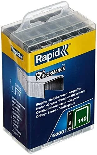 Rapid Kabės Nr140 8mm 5000 vnt plastikinė dėžutė