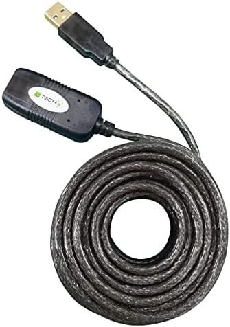 TECHLY 023646 Techly USB 2.0 aktyvusis ilgintuvas USB A/USB A M/F 10m juodas