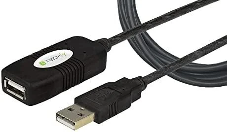 TECHLY 023646 Techly USB 2.0 aktyvusis ilgintuvas USB A/USB A M/F 10m juodas