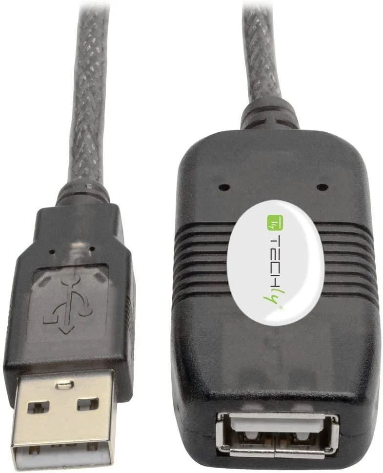 TECHLY 023646 Techly USB 2.0 aktyvusis ilgintuvas USB A/USB A M/F 10m juodas