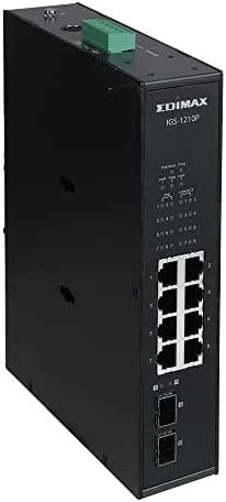 Šakotuvas Edimax Technology EDIMAX pramoninis 8 prievadų POE GbE + 2 GbE SFP nevaldomas jungiklis