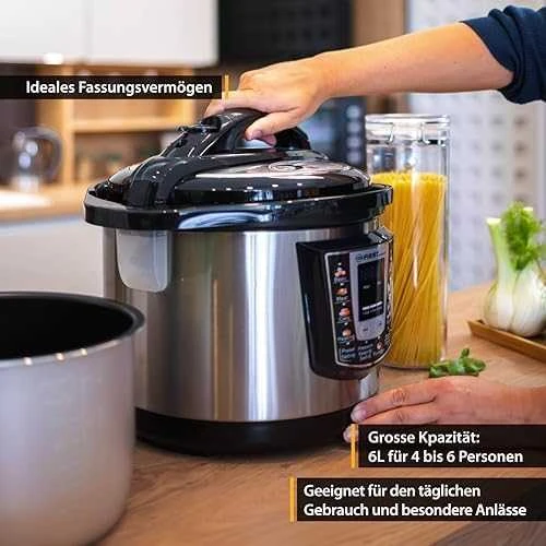 Daugiafunkcinis puodas First 1000W electric pressure cooker 6L