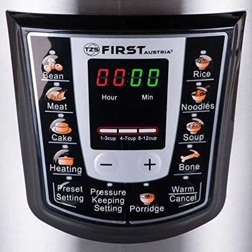 Daugiafunkcinis puodas First 1000W electric pressure cooker 6L