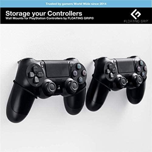 Nitho FLOATING GRIP PlayStation pultelių sieninis laikiklis, juodas