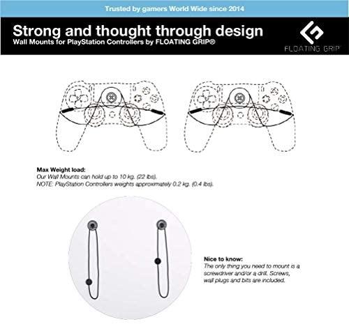 Nitho FLOATING GRIP PlayStation pultelių sieninis laikiklis, juodas