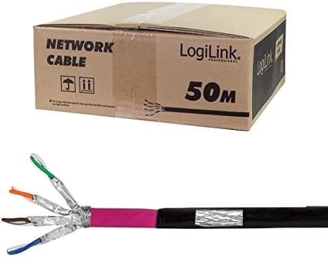 LogiLink Logilink Erdverlegekabel S/FTP Cat7 AWG23 1000MHz schw. 50 m