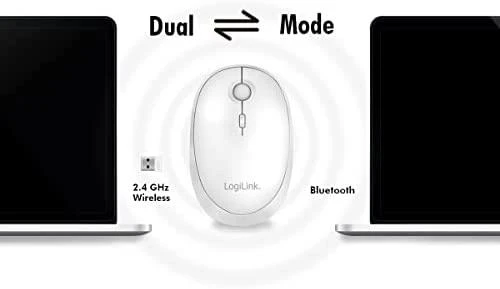Pelė LogiLink LogiLink Pelė Funk & Bluetooth,2.4GHz,800/1200/1600dpi,baltas