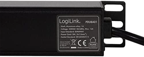 LogiLink 19" 1U 8x IEC320 C13 2m (PDU8A01)