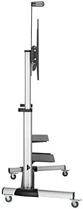 Laikiklis LOGILINK BP0084 TV monitorius vežimėlis 60-100colių aukštis reguliuojamas 100kg maks.