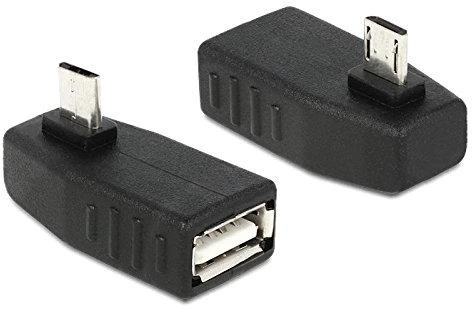 USB micro-B į USB-A OTG kampiniai adapteriai