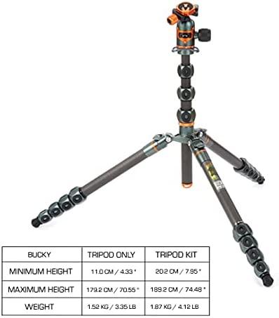 Fotoaparato trikojis - 3 Legged Thing Legends Bucky 1,89 m 410 mm 30 kg pilkas