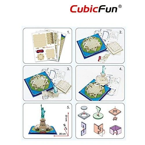 Cubicfun Dėlionė 3D LAISVĖS STATULA – C080H