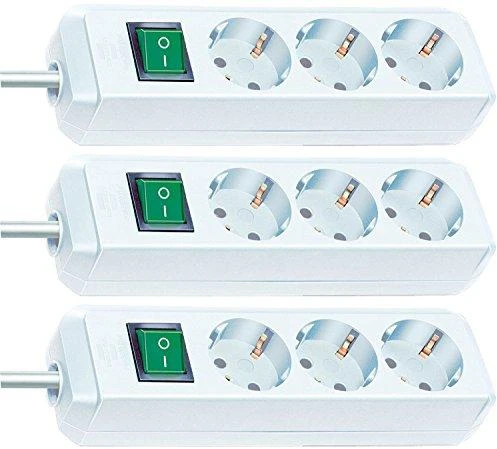 Buitinis ilgintuvas BRENNENSTUHL ECO-LINE, 3 vietų, 1,5 m