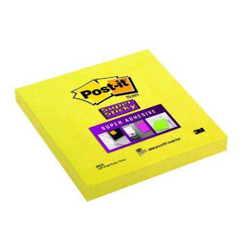 3M Lipnūs lapeliai Post-it Super sticky, 76 x 76 mm, 90 lapelių