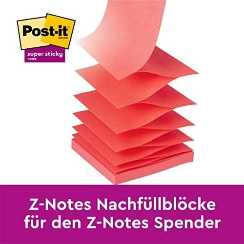 Lipnūs lapeliai 3M Post-it® Super Sticky Soulful 76mmx76mm 6vnt. po 90 lapelių