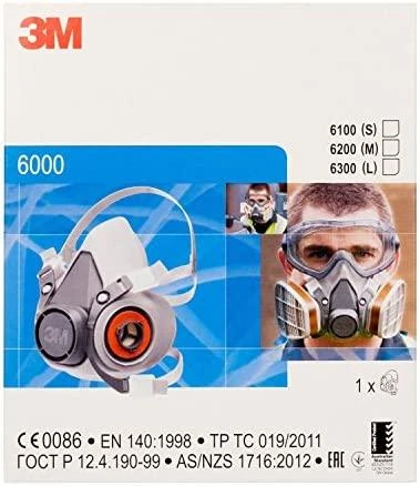 Apsauginė puskaukė 3M T6200 be filtrų, dydis M