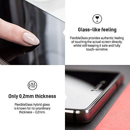 3MK FlexibleGlass ekrano apsauga, Apple, iPhone 8, hibridinis stiklas, skaidrus