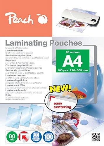 Peach Laminierfolie A4 80mic PP580-02, Folien - glossy, 100 Stck